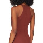Rick Owens Burgundy Round Neck Midi Dress