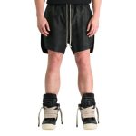 Rick Owens Leather Shorts