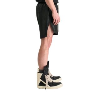 Rick Owens Leather Shorts