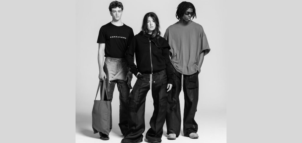 Rick Owens DRKSHDW sneakers showing neat and loose lace styles